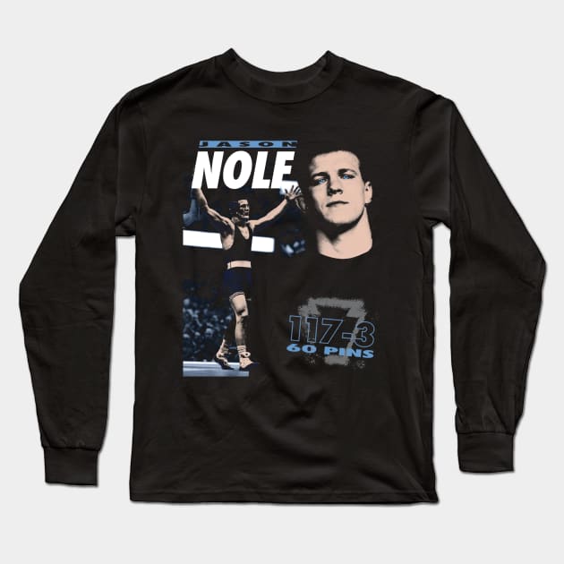 Retro Jason Nolf Graphic Long Sleeve T-Shirt by dopelope